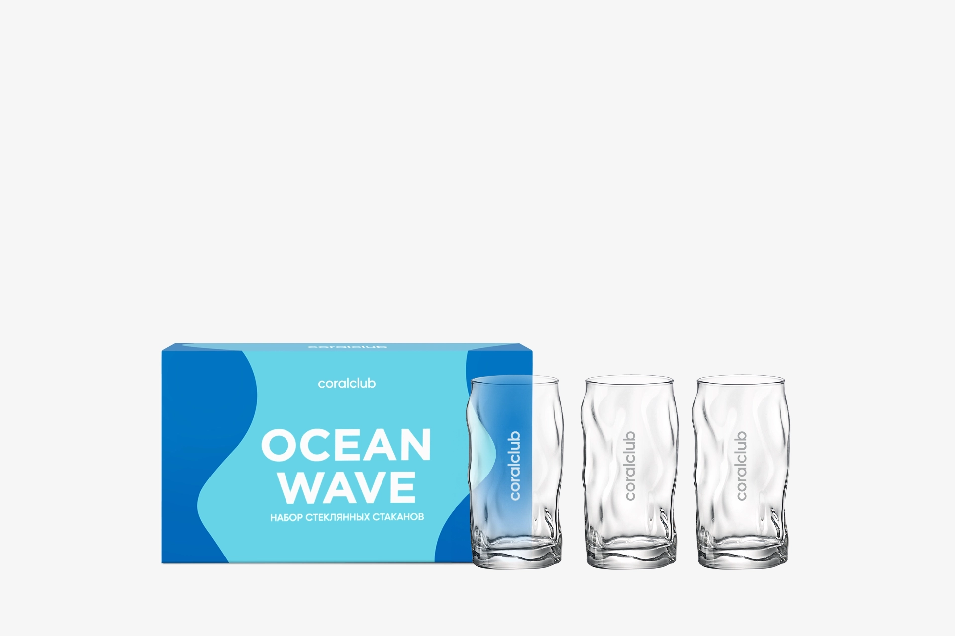 Set of glasses OCEAN WAVE